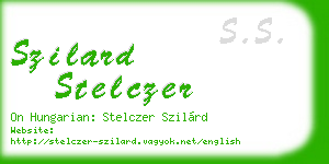 szilard stelczer business card